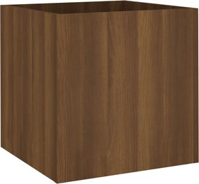 vidaXL Jardinieră cutie, stejar maro, 40x40x40 cm, lemn compozit