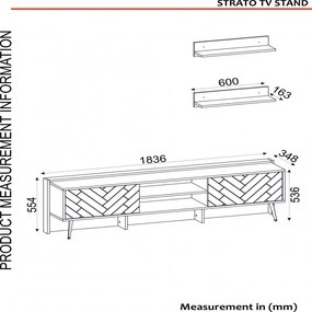 Comoda TV Strato - Antracit