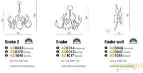 Lustra design modern Snake 2 white