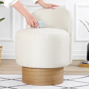 Barren Pouf Cream Taburet