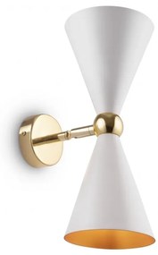 Aplica de perete design decorativ Vesper alb/auriu MYMOD108WL-02WG
