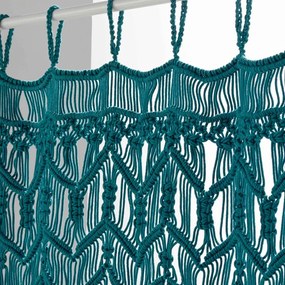 Draperie albastră 90x200 cm cu prindere la ușă Macarena – douceur d'intérieur