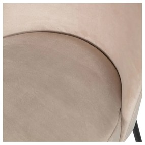 Scaune de dining bej 2 buc. din catifea Vogue – WOOOD