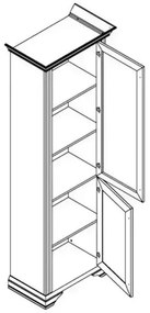 Living Jazz cu Comoda Bar, Pin Argintiu, 313 CM