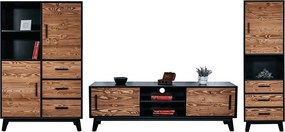 Set lemn masiv natur Living Timeless I -Negru