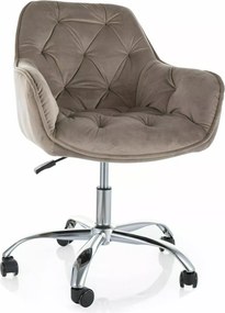 Scaun de birou Q-190 VELVET, bej