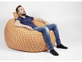 Set Fotoliu King Size cu Perna, Material Textil - Zippity Orange