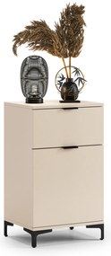 Mazzoni Comodă LANA K-50S Bej (Șampanie) - DULAP VERTICAL CU SERTAR