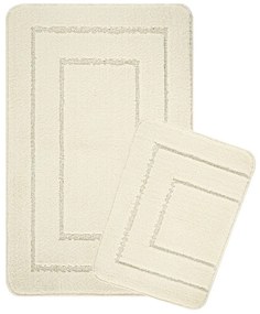 Covorașe de baie crem 2 buc. 50x80 cm Cerceve – Foutastic