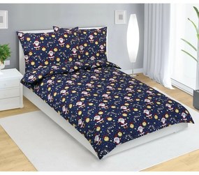 Bellatex Lenjerie de pat din bumbac pentru copii Crăciun spiriduș, 140 x 200 cm, 70 x 90 cm