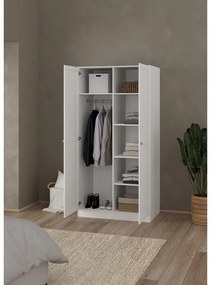 Șifonier alb 99x200x62 cm Billund – Tvilum