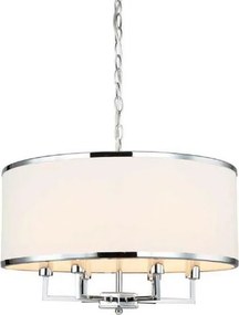 Open Design OR80216 - Candelabru suspendat pe lanț CASA 6xE14/15W/230V crem/crom lucios