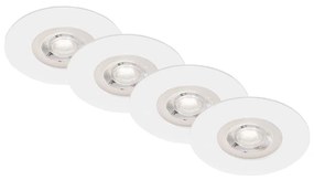 SET 4x corp de iluminat LED încastrat pentru baie LED/4,9W/230V IP44 alb Brilo