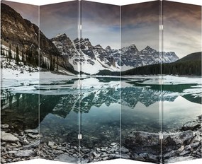 Paravan - Lacul iarna (210x170 cm)