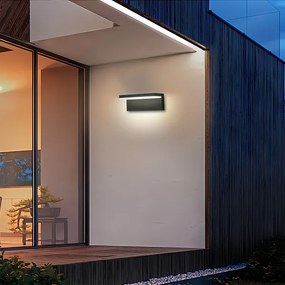 Brilagi - Aplică de perete LED pentru exterior TESSI LED/10W/230V neagră IP54