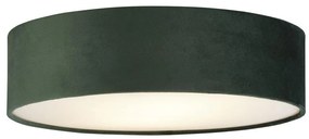 Plafoniera moderna cu abajur din catifea verde Drum 2L, 38cm