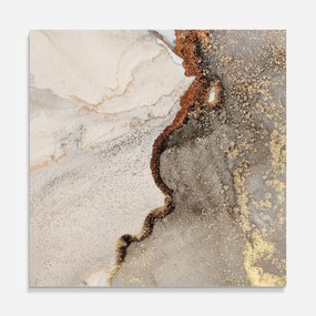 Panou Sticla Bucatarie, 60x60cm, Protectie aragaz, Antistropi, Termorezistent, Abstracte, Marble, Grey Gold Marble Gigapixel Art Scale 0_50x