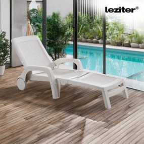 Șezlong Omaha alb