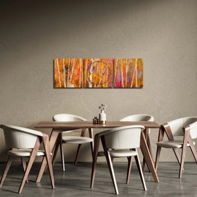 Tablou - Pădurea toamna (cu ceas) (90x30 cm)