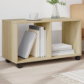 vidaXL Dulap cu roți, stejar sonoma, 72x33x42,5 cm, lemn prelucrat