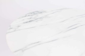 Masuta de cafea rotunda din metal Snow Marble Round M (60cm) | ZUIVER