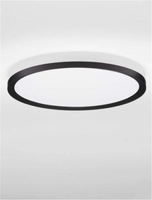 Plafoniera LED design slim ALMIRA negru D-40cm