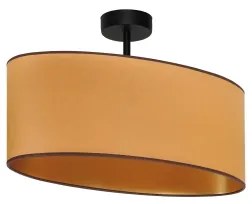 Lustră aplicată Duolla OVAL VEGAN 1xE27/15W/230V maro