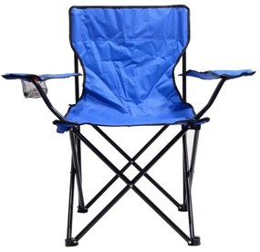 Scaun camping pliabil albastru