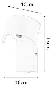 Lampă LED de perete Brilagi VASTO LED/3W/230V negru