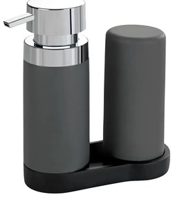 WENKO 54735100 - Stație de curățare EASY SQUEEZ-E, 15 x 18 cm, gri/gri