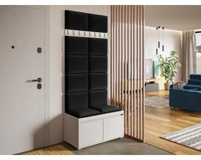 Mobilier pentru hol Kendora 80 (cu 12 buc panouri tapițate Pazara 40x30) (manila 18). 1054008