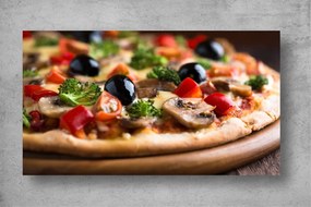 Tablouri Canvas Food - Pizza cu ciuperci si masline