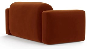 Canapea teracotă cu tapițerie din catifea 180 cm Strino – Cosmopolitan Design