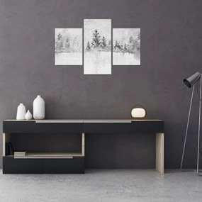 Tablou - Cerb lângă lac (90x60 cm)