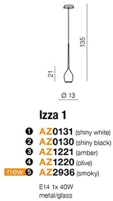 Pendul modern Izza 1 fumuriu ZZ AZ2936