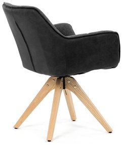 Set de scaune de sufragerie HC-D7180 GREY2, 2 buc.