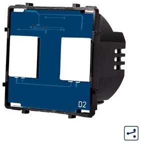 Modul Intrerupator Dublu Cap Scara / Cruce cu Touch LUXION, Serie A