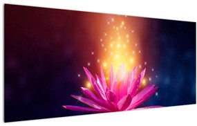 Tablou cu lotus pe apă (120x50 cm)