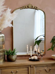 Consola din lemn masiv cu 2 sertare, finisaj natural, Marseille