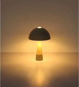 Globo 51070110 - Lampă de masă PAULIN 1xE27ILLU/40W/230V gri