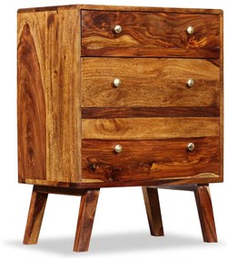 244358 vidaXL Dulap lateral, lemn masiv de sheesham, 60 x 35 x 76 cm