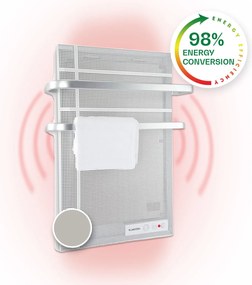 Klarstein Hot Spot Wave, încălzitor cu infraroșu, 51 x 80 cm, 20 m², 1000 W, fără trepte, IP24, aluminium