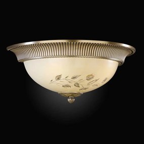 Aplica de perete din alama cu sticla decorata design italian 6208
