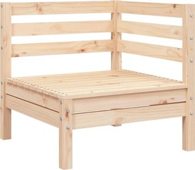 vidaXL Canapea de colț pentru grădină, lemn masiv de pin