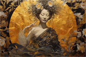 Tablou - Doamnă japoneză (90x60 cm)