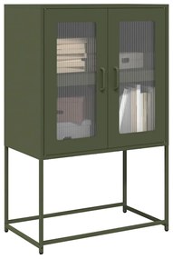 vidaXL Dulap înalt, verde măsliniu, 68x39x107 cm, oțel