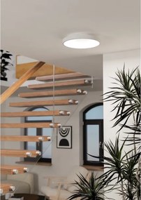 Eglo 901912 - Plafonieră LORETELLO-Z LED RGBW, reglabilă, 19,6W, 230V, Ø35 cm, alb