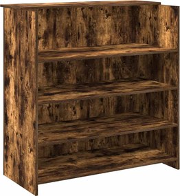 vidaXL Birou de recepție stejar afumat 100x50x103,5 cm lemn prelucrat