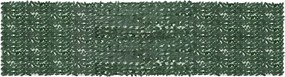 vidaXL Paravan de balcon, frunze verde închis, 600x150 cm