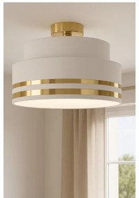 Plafonieră TAMI 1xE27/60W/230V crem/auriu